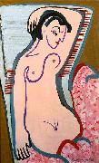 Ernst Ludwig Kirchner Reclining female nude France oil painting artist